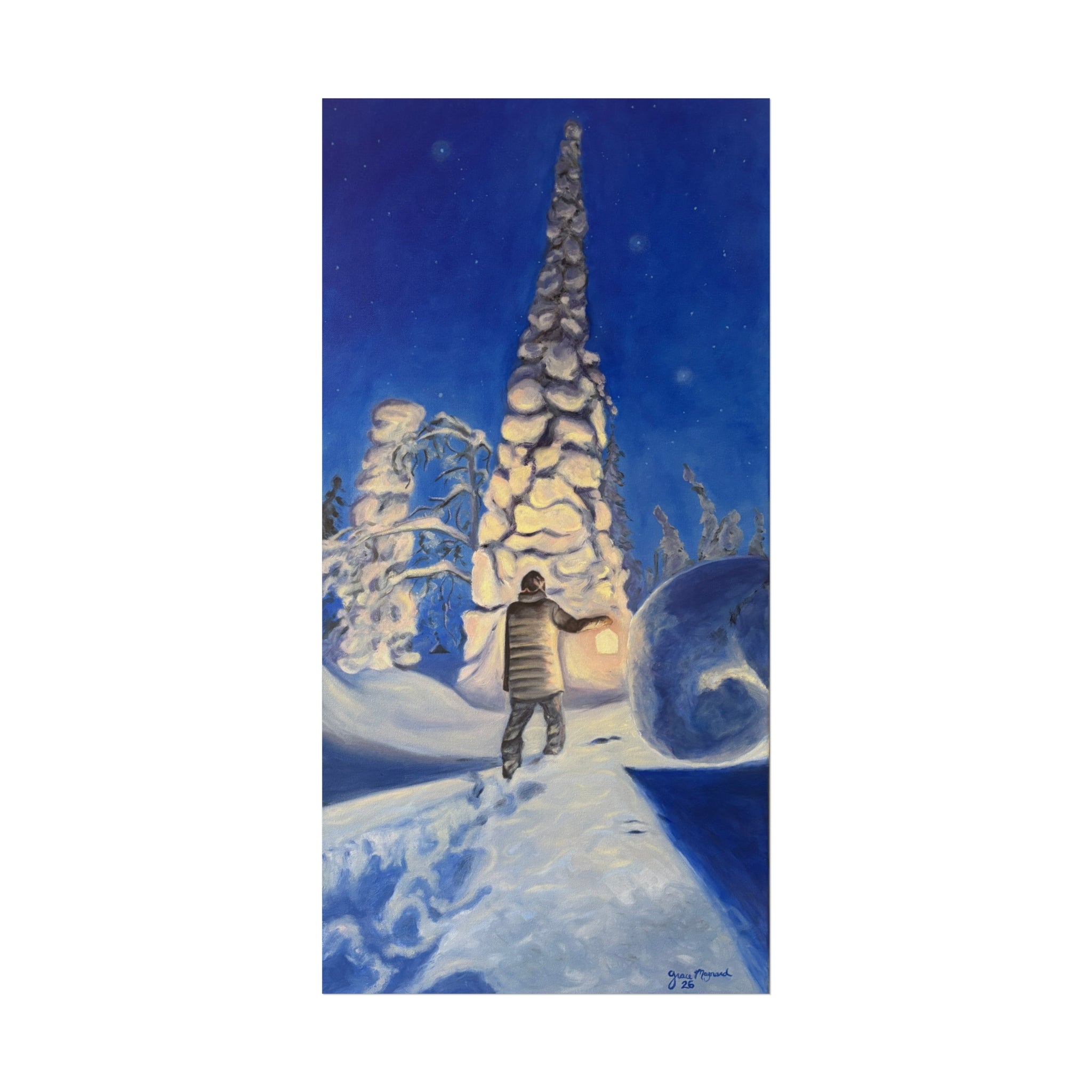 Winter Night Giclee Art Print