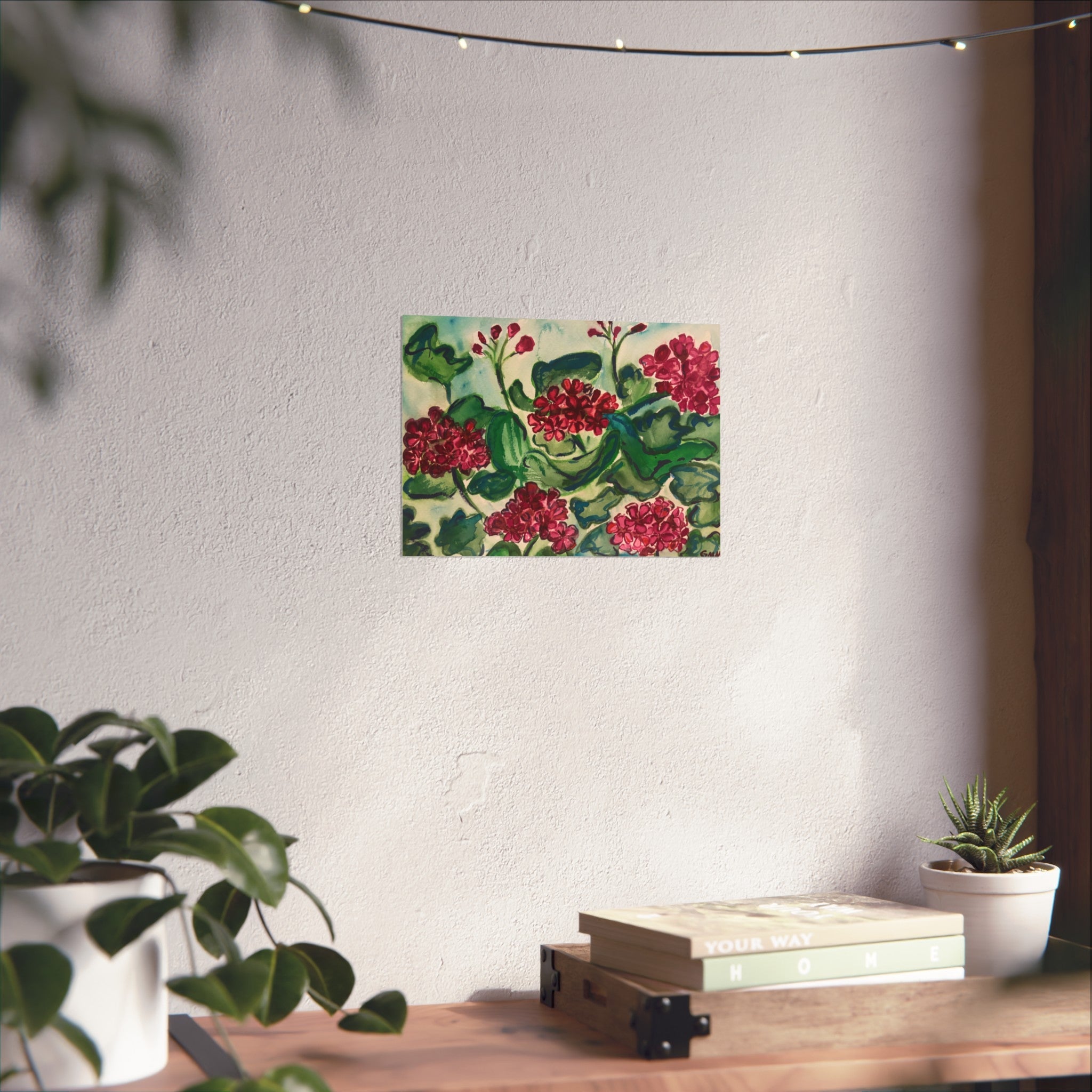 Pink Geranium Fine Art Print