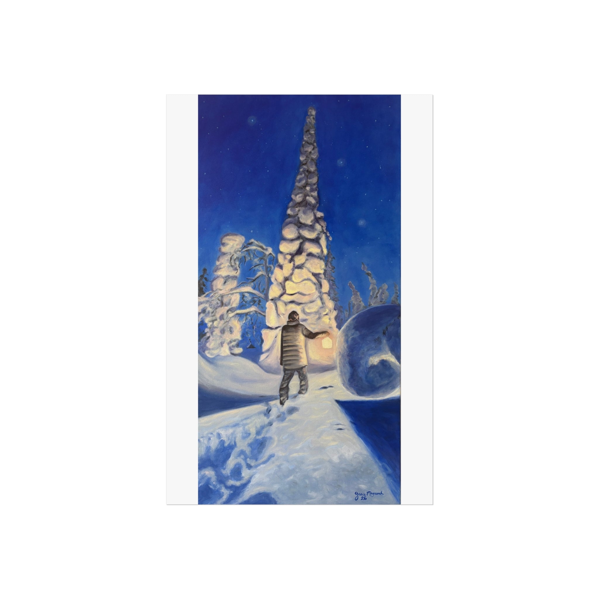 Winter Night Giclee Art Print