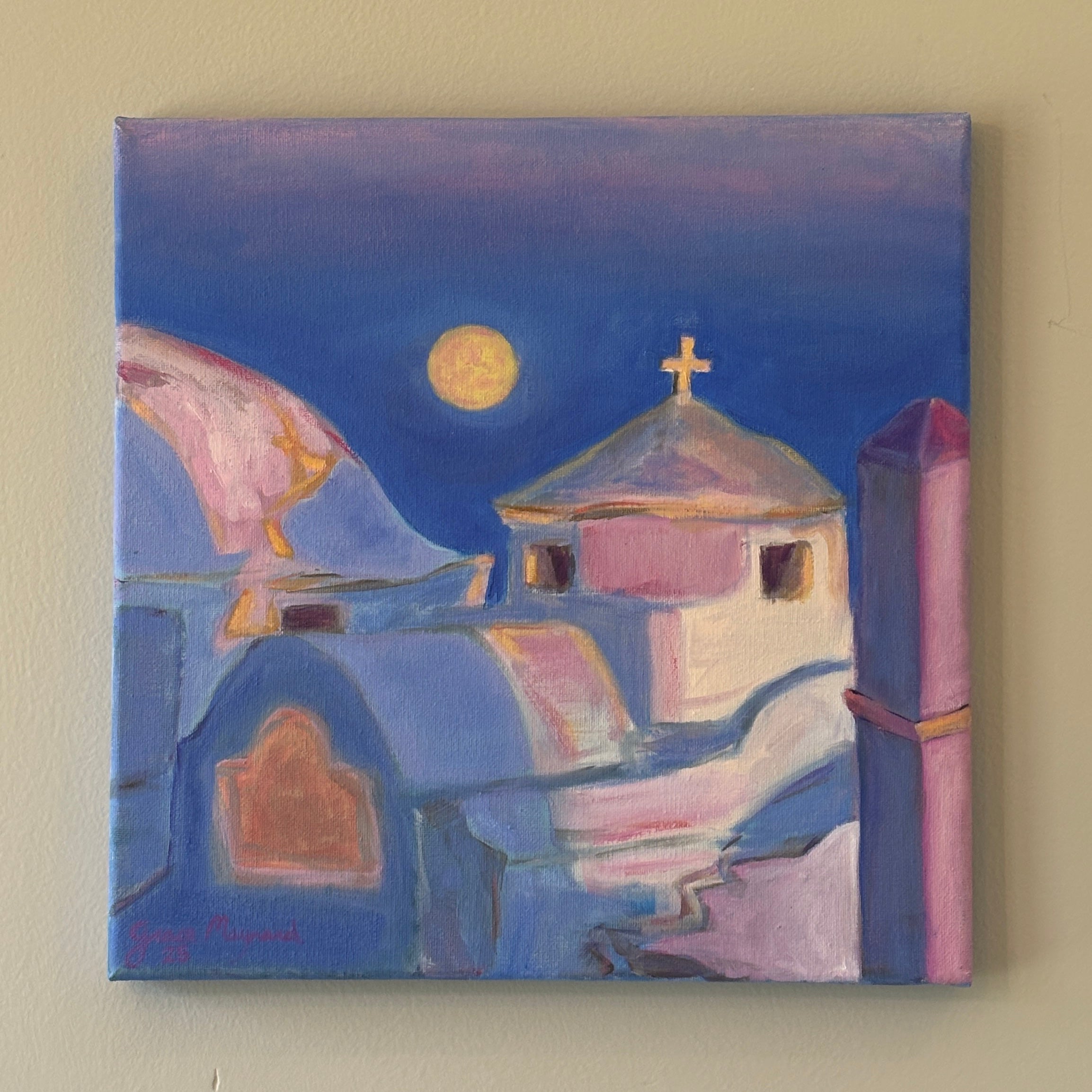 Moonrise, 11” x 11” Oil on Canvas