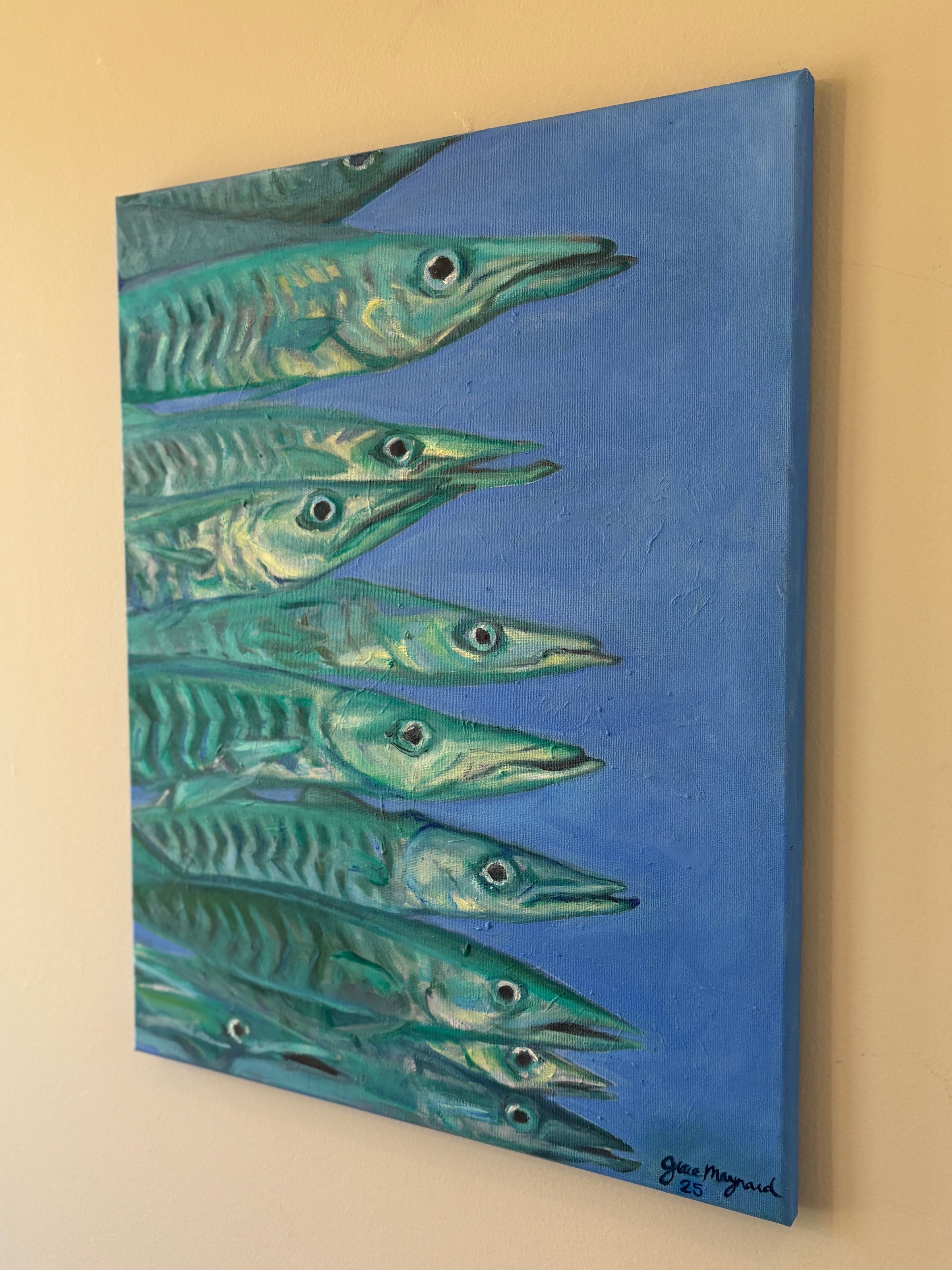 Barracuda, 18” x 24” Oil on Canvas