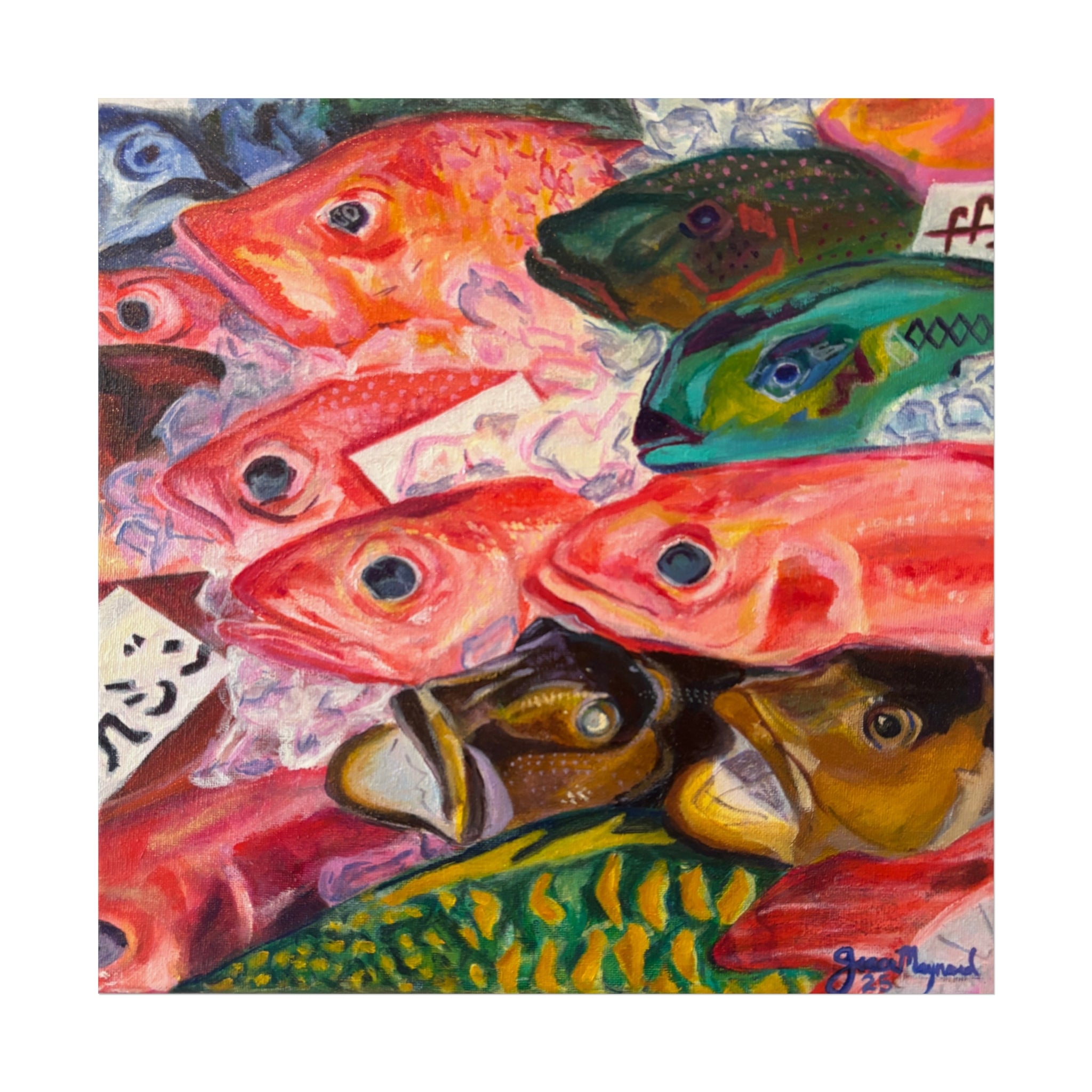 Fish Market Giclee Art Print
