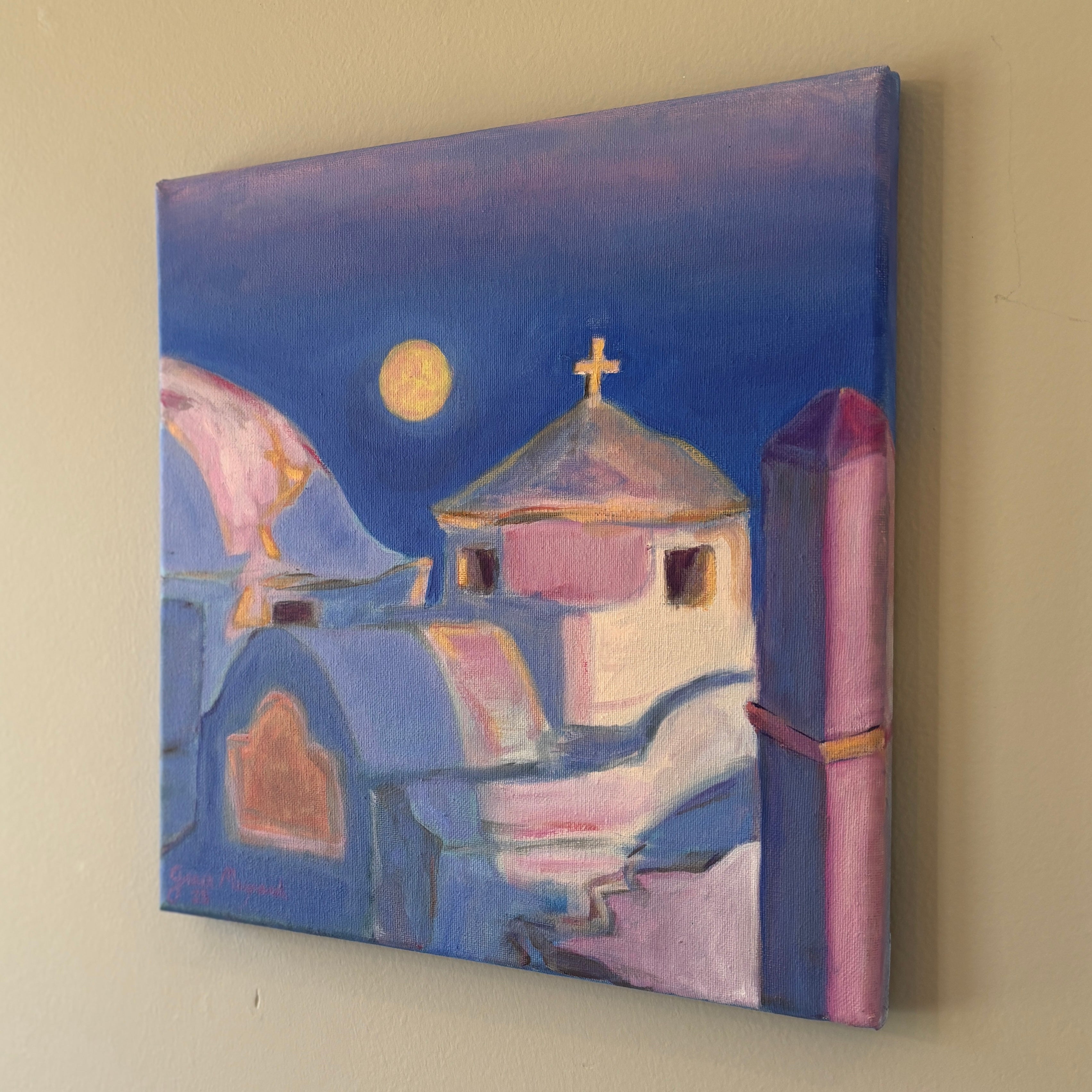 Moonrise, 11” x 11” Oil on Canvas