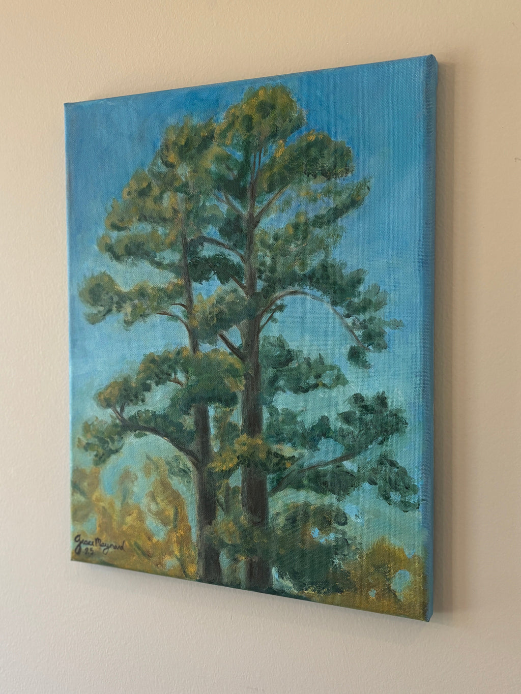 Georgia Pines, 11” x 14” Oil on Canvas