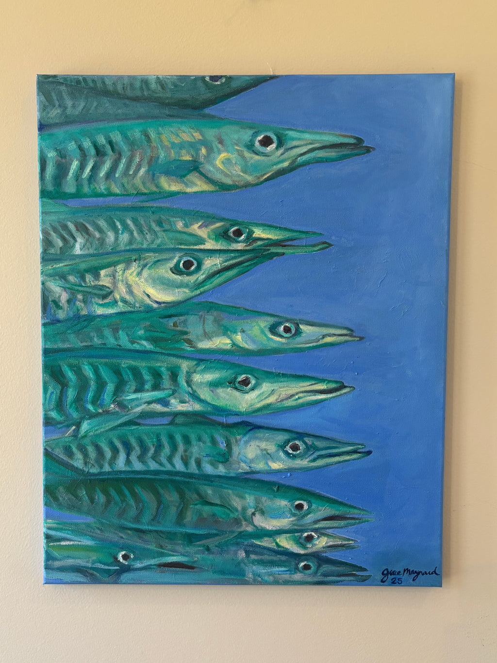 Barracuda, 18” x 24” Oil on Canvas