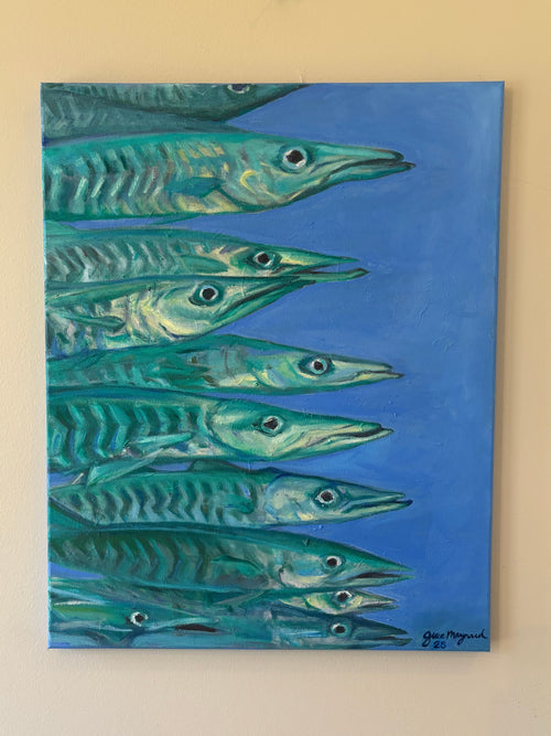 Barracuda, 18” x 24” Oil on Canvas